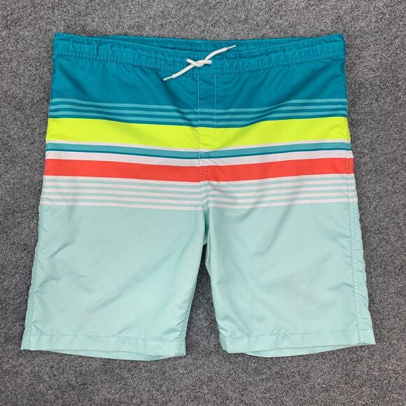 Lands End Swim Trunk Mens XL Extra Large Striped Drawstring Brief Lined *READ - Picture 2 of 12